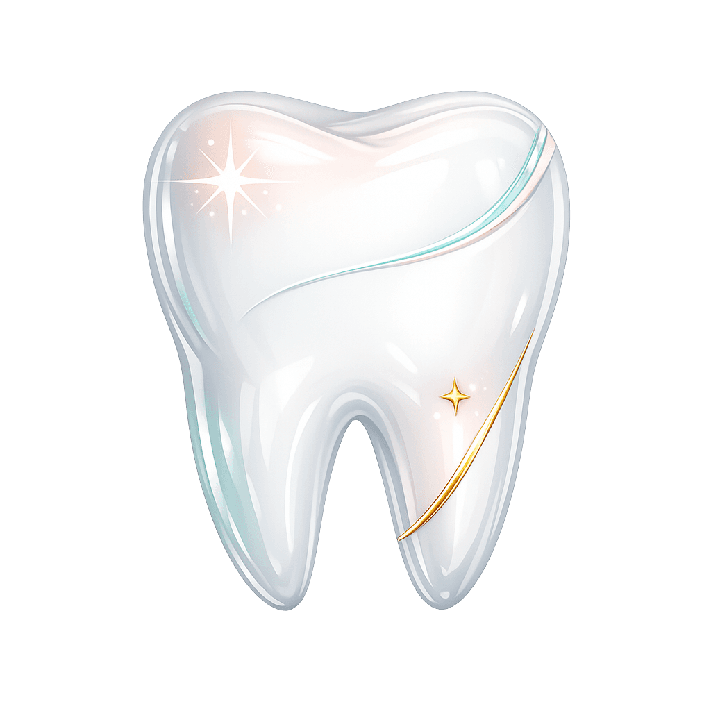 Ilustración de dientes para tratamientos de estética dental